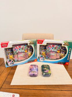 Pokémon Sylveon ex Box /mini tin 30th Celebration