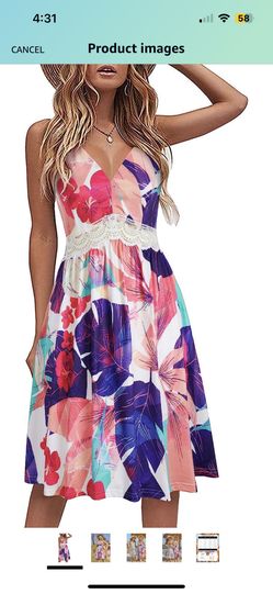 New Small Women Floral Dress 