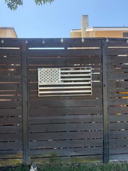 Custom Fabricated Metal American Flag