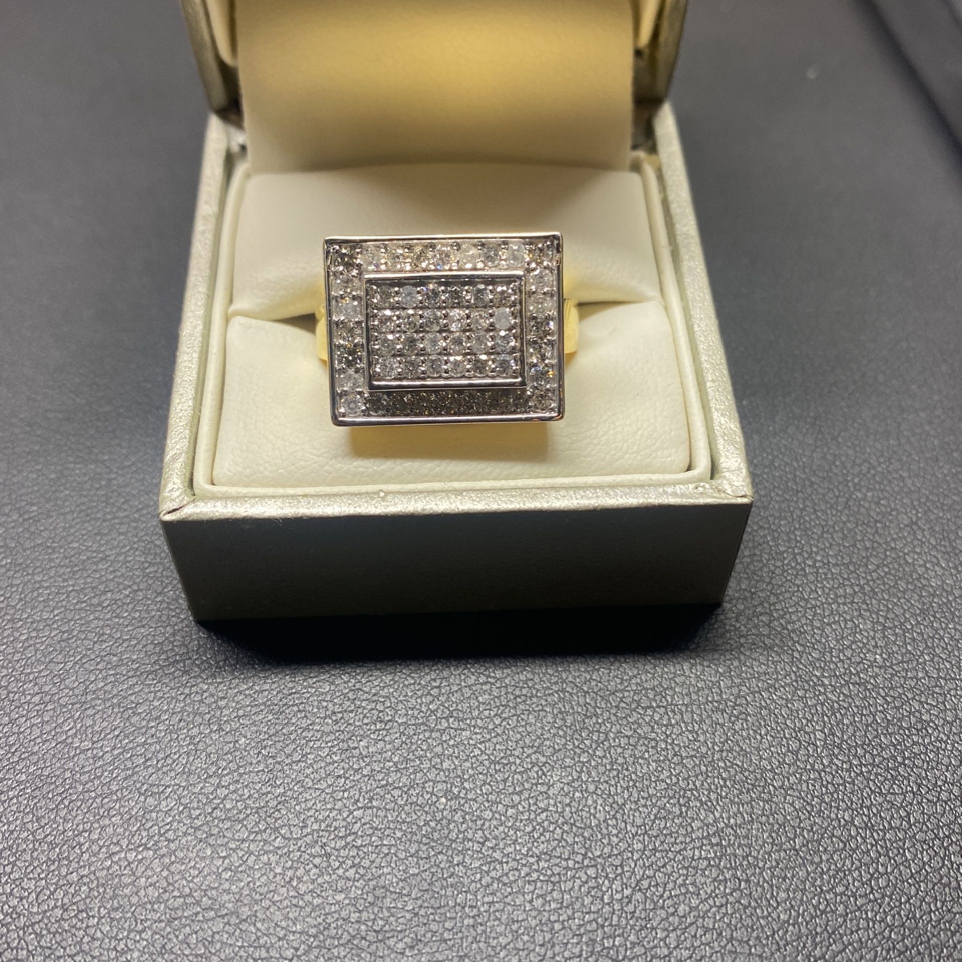 Real Gold With Real Diamond Ring