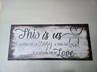 Large Canvas Sign 60x27