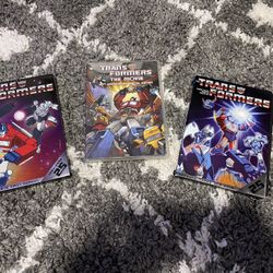 Transformers Season 1, 3 and 4 Plus Movie On DVD 