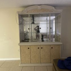 China Cabinet Solid Wood 