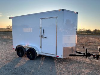 2026 TrueBlue 6x12 White Enclosed Cargo Trailer