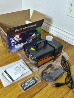 New Fog Machine With Disco Ball Party Lights Remote