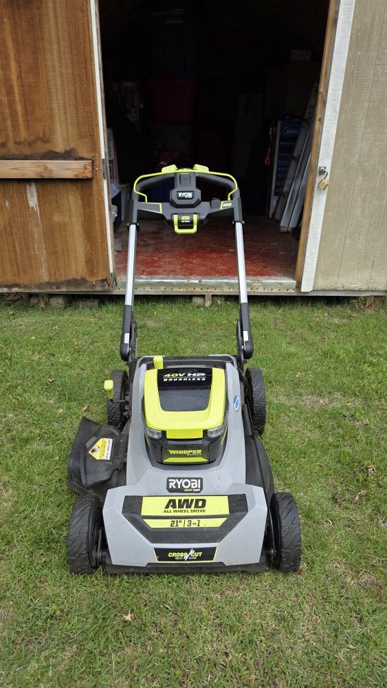 21" Ryobi AWD Electric Mower