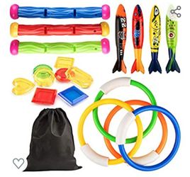 New! 19pc diving pool toys