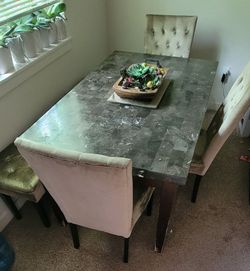 Kitchen table set chairs arm chair bench