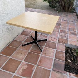 3 Square Bistro / Cafe Pedestal Tables 