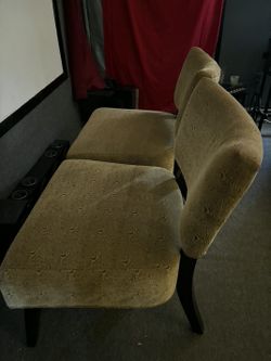 Vintage upholstery, dining chairs.