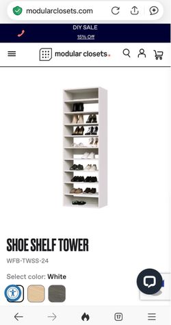 Modular closet shelf system organizer brand new in boxas seen on HGTV