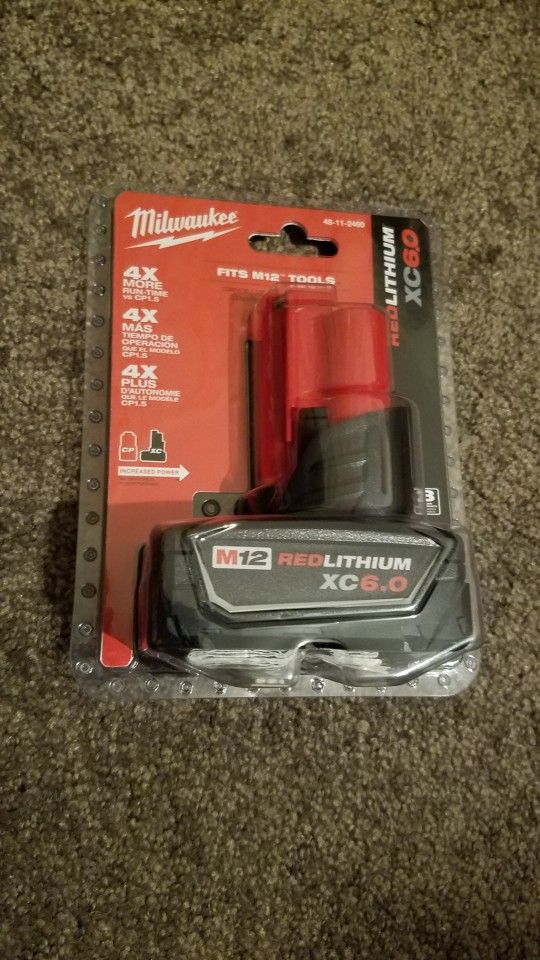 Milwaukee M12 XC 6.0Ah Battery