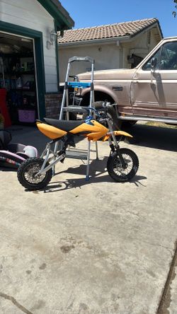 Dirt bike frame and tires