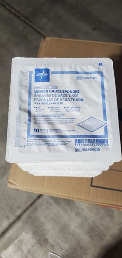 Medline Sterile Woven Gauze Sponges 4×4" 8 Ply