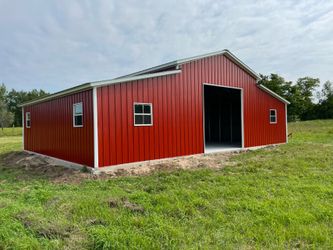 Insulated metal barn warehouse
