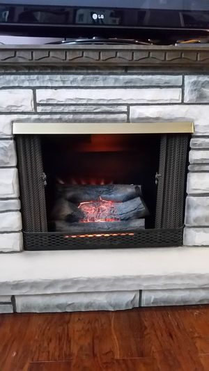 Vintage Electric Fireplace By Montgomery Ward For Sale In