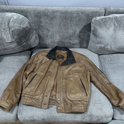 A Reed Leather Brown Jacket 