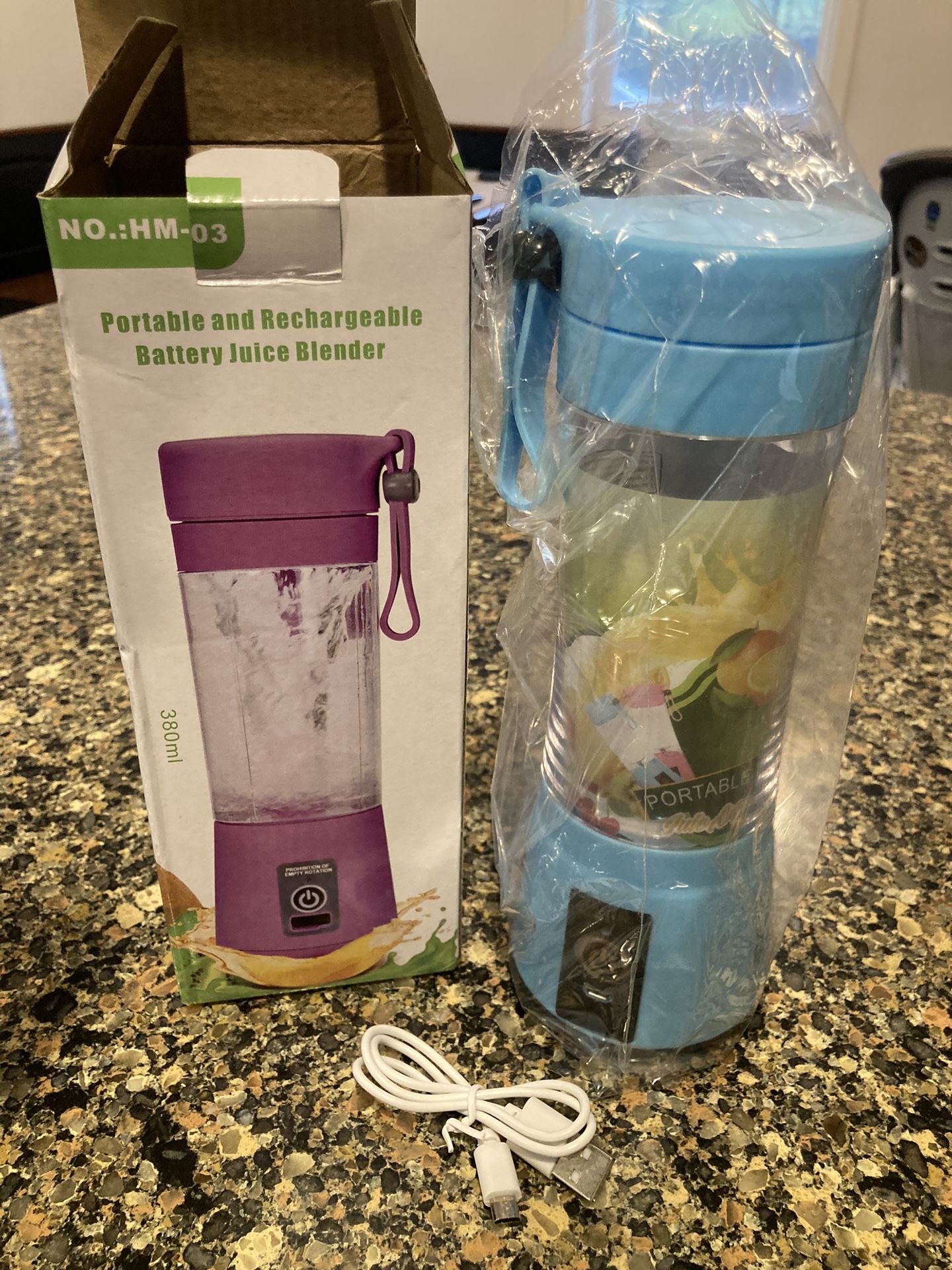 Blue Portable Mini Blender