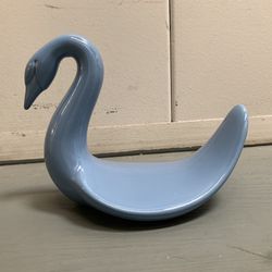 Vintage Swan Shaped Blue Napkin Holder Home Decor Kitchen Dining Entertaining