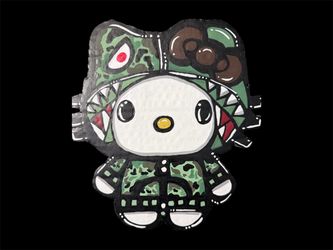 Bape x hello kitty made by me 15 for one and 30 for both