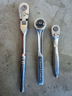 Husky Craftsman 3/8 flex head 3/8 1/4 inch ratchet wrench wrenches
