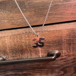 Baseball Necklace With The #35 On It 