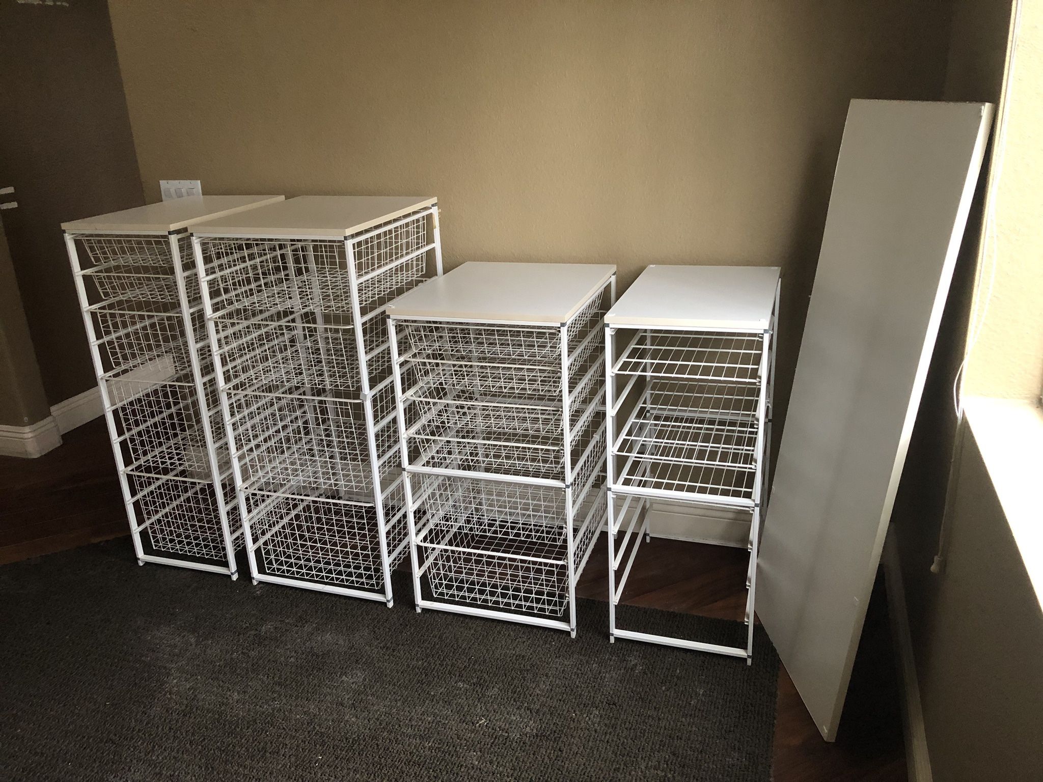 Elfa Mesh White Drawers/Storage