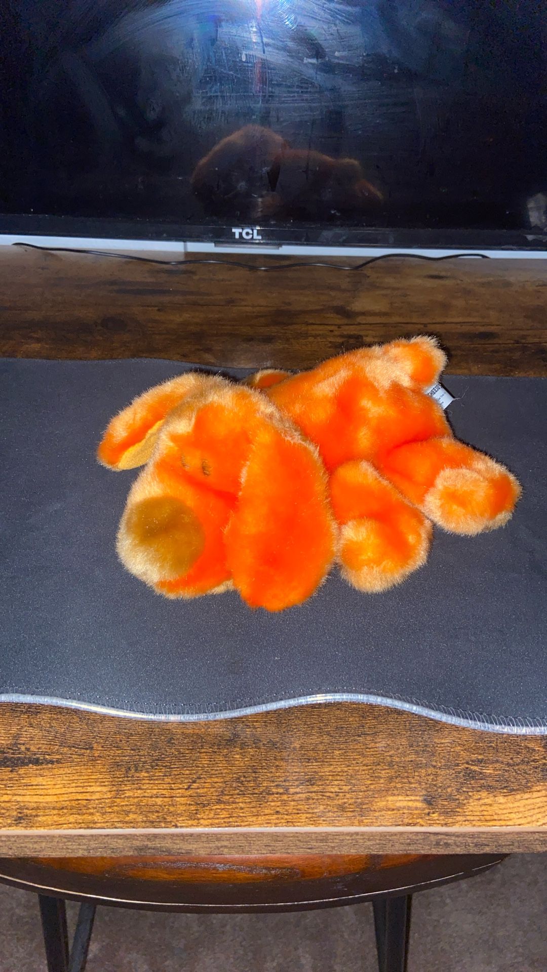 Extrêmement rare peluche vintage Chuck E. Cheese's orange chiot chien PEPPERONI