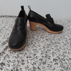 Toffel Swedish Hasbeens Chelsea Ankle Boot Women Size 41 EU 11 US blk