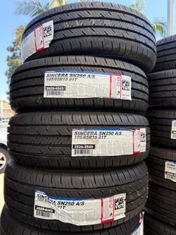 195/65/15 Falken (4) NEW tires installed and balanced 50,000 MILES warranty