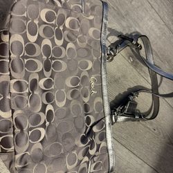 Coach Signature Double Handle Satchel