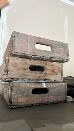 Vintage Pepsi Bottle Crates
