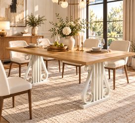 70.9” Modern Dining Table for 6–8 – Elegant Statement Design