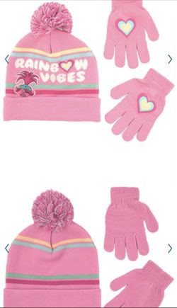 Trolls 2-Piece Hat & Gloves Set Girls