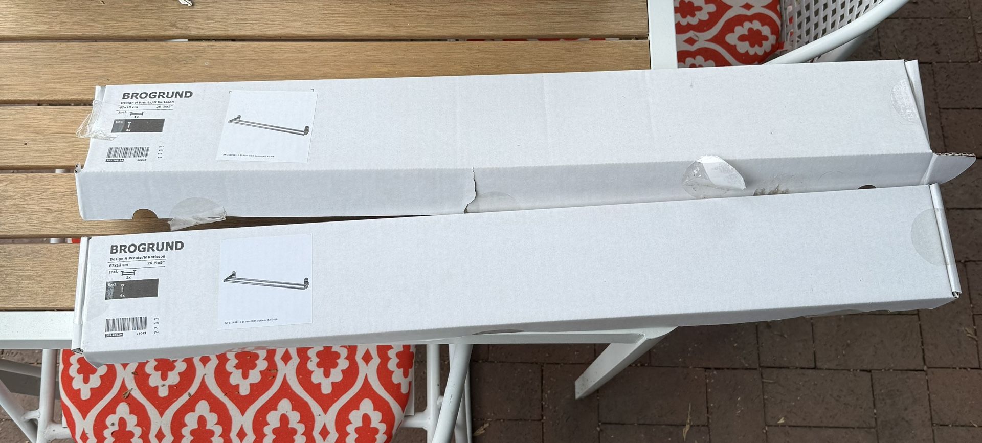 Set Of 2 Brogrund IKEA Towel Rack