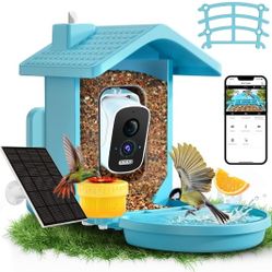 BRAND NEW UNOPENED Smart Bird Feeder with Camera Solar Powered, AI Birds Species Identification, 2.5K HD Video Bird House with Camera for OUTSIDE! 