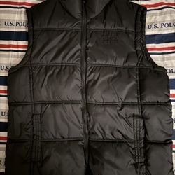 Mens Black Vest Size L 
