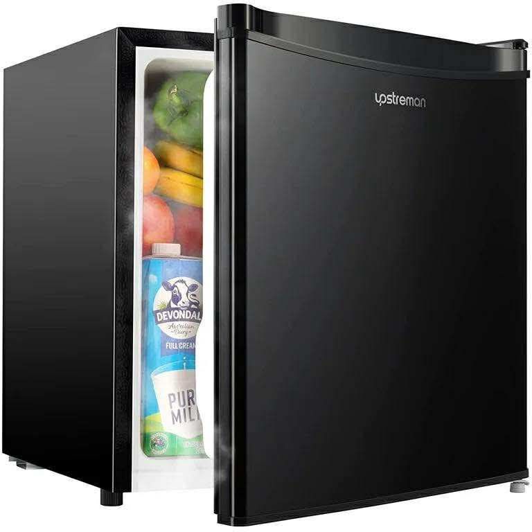 1.7 Cu.ft Mini Fridge with Freezer, Dorm Essentials, Adjustable Thermostat, Energy Saving, Low Noise, Single Door Compact Refrigerator for Dorm, Offic