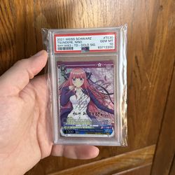 Weiss Schwarz Quintessential Quintuplets Tsundere, Nino Nakano Sp Signed Psa 10