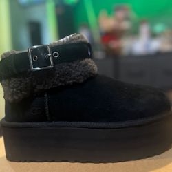 Uggs With Ultra Mini Belted Roller Boots