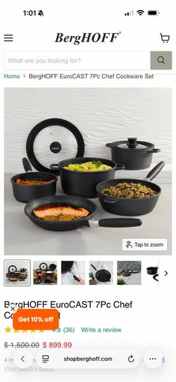 BergHOFF EuroCAST 7Pc Chef Cookware Set