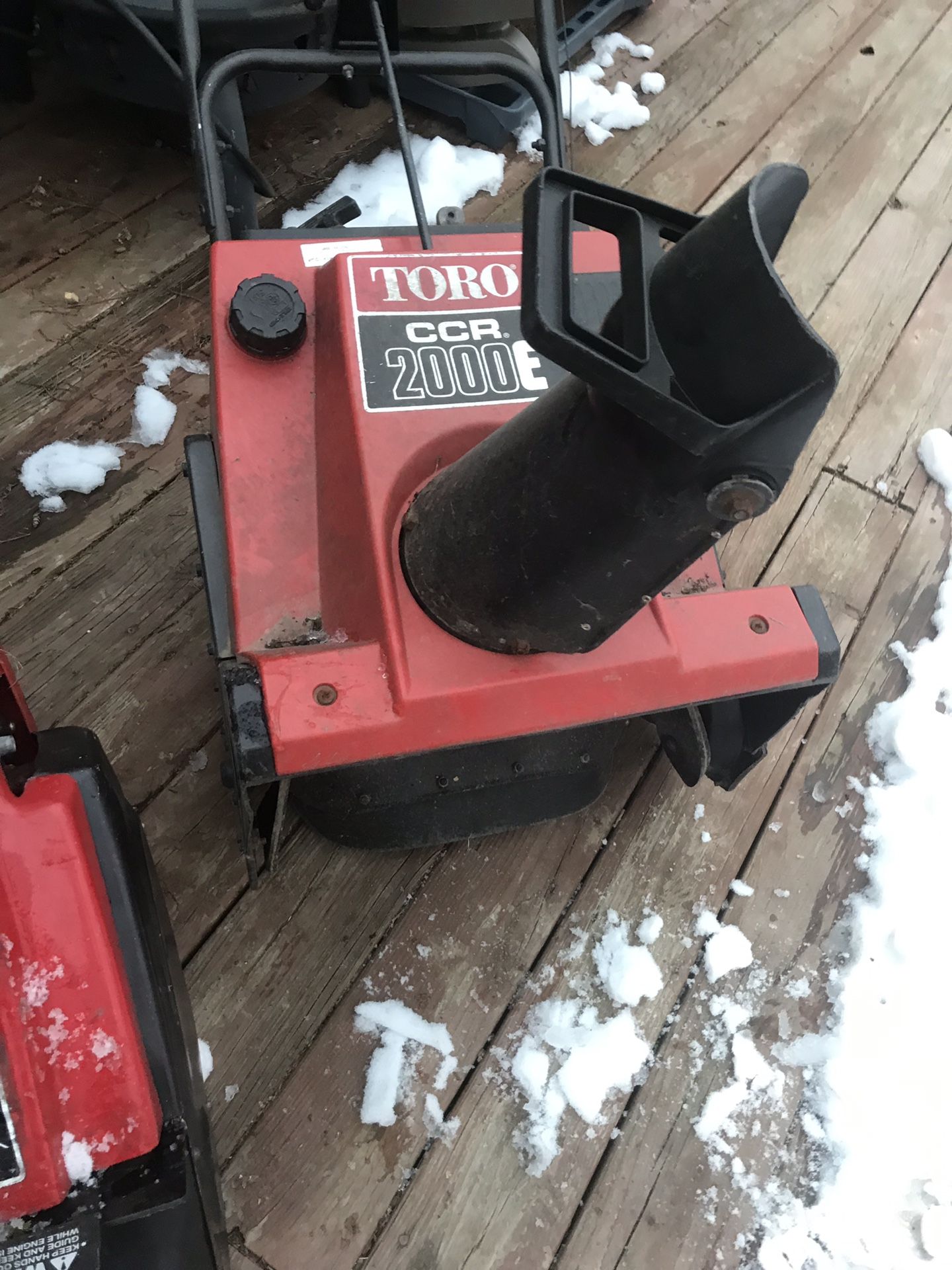Toro Ccr 2000E snow blower thrower for Sale in PA, US OfferUp