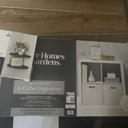 Better Home and Gardens 4 Cubicle Bookcase And Corner Shelf