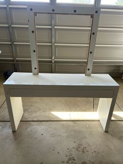 Custom Made Vanity with lights
