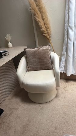 Brand new white swivel chair