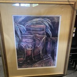 Framed Artwork- 2 Pictures 