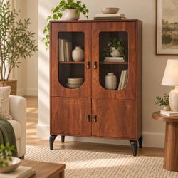 Mid-Century Display & Storage Cabinet – $59.99