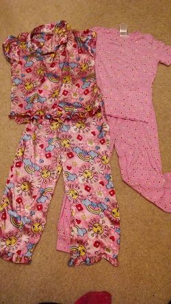 3 Girls pajamas, size 7, 7/8, and 8