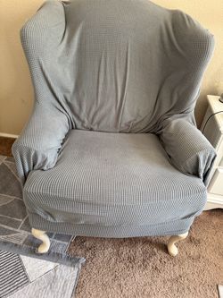 Wingback Accent Chair with Slipcover