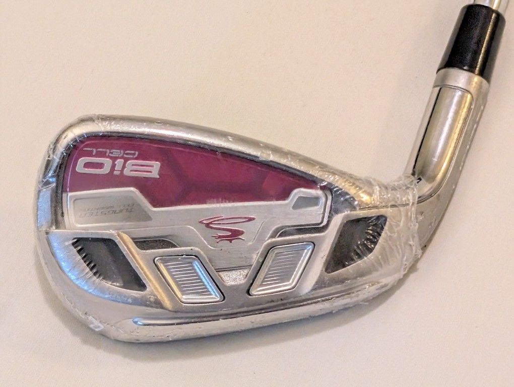 LH BRAND NEW COBRA BIO CELL PW IRON DYNAMIC GOLD R300 TRUE TEMPER R. FLEX STEEL SHAFT W/ NEW DTG GRIP
